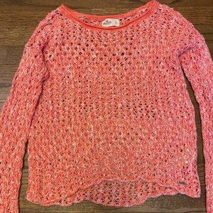 Coral Hollister Sweater